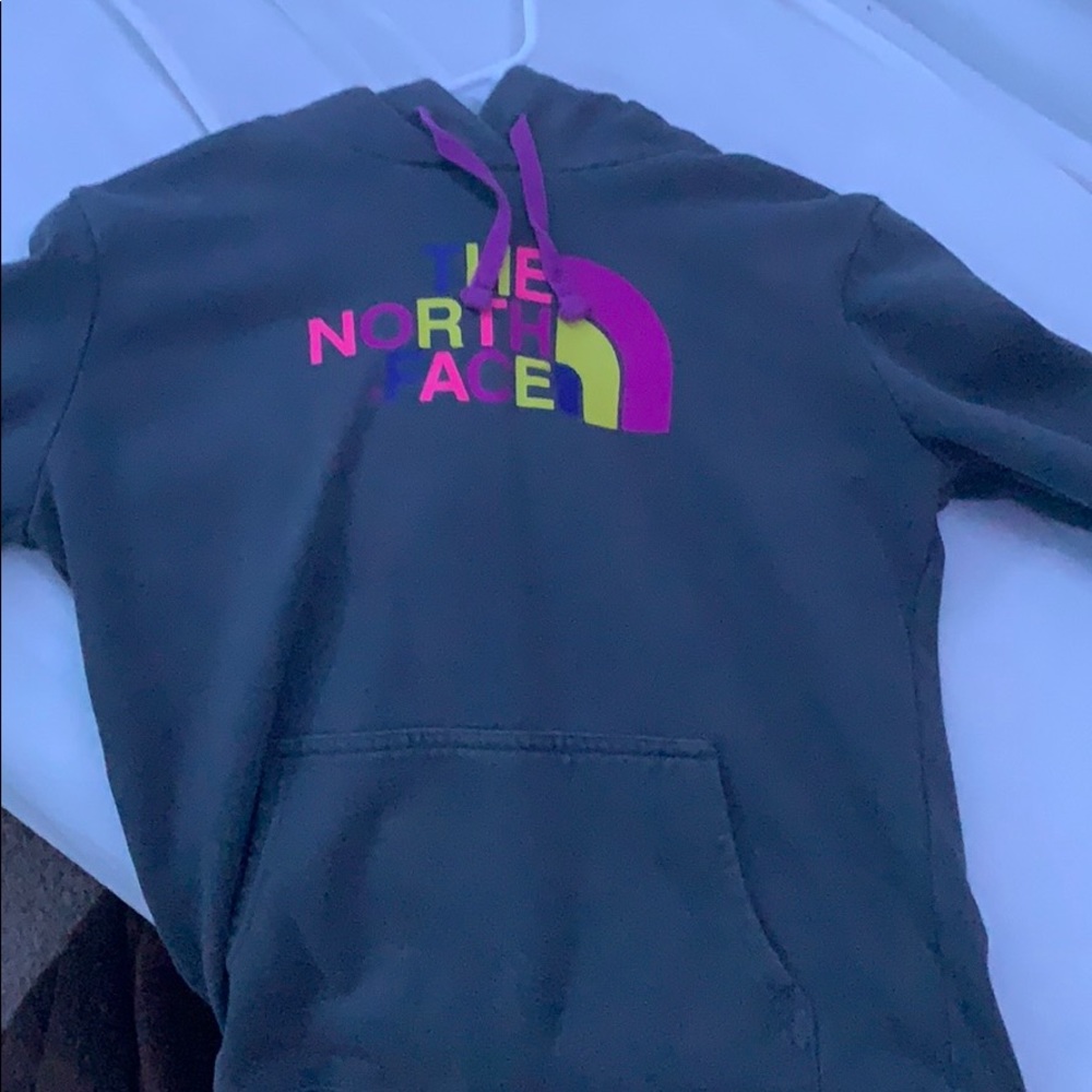 The North Face grey sweatshirt
